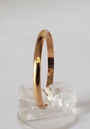 2mm thicker 18kt gold band