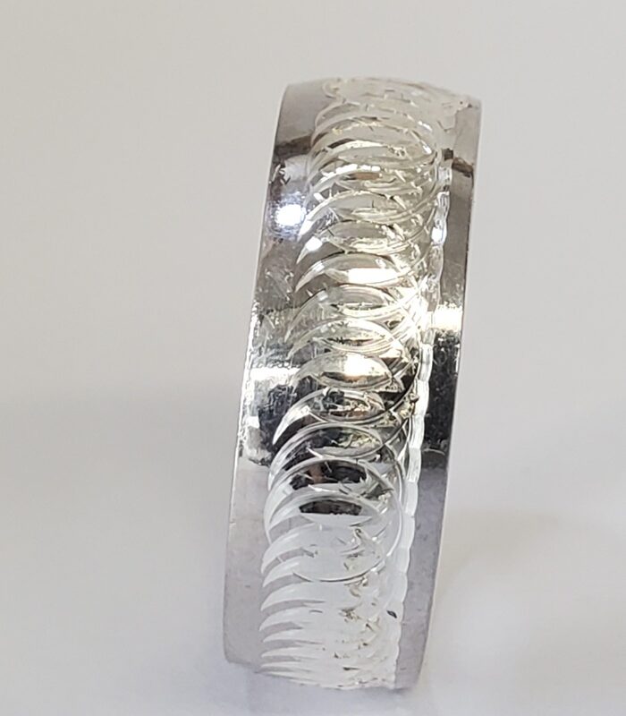 8MM LOOP STERLING SILVER WEDDING BAND