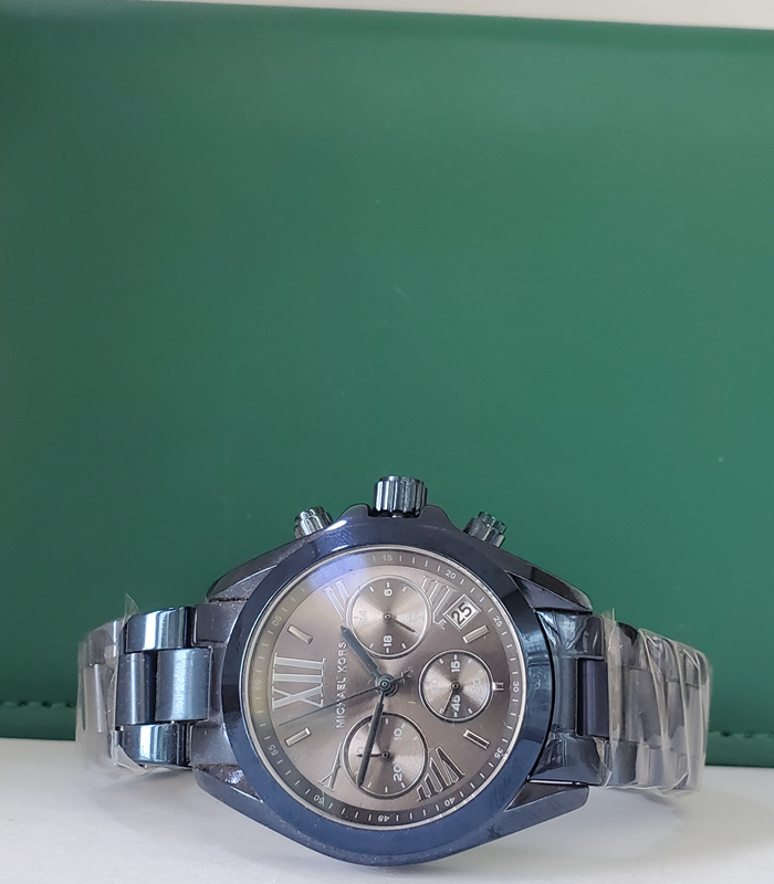 MICHAEL KORS BLUE CHAIN WATCH