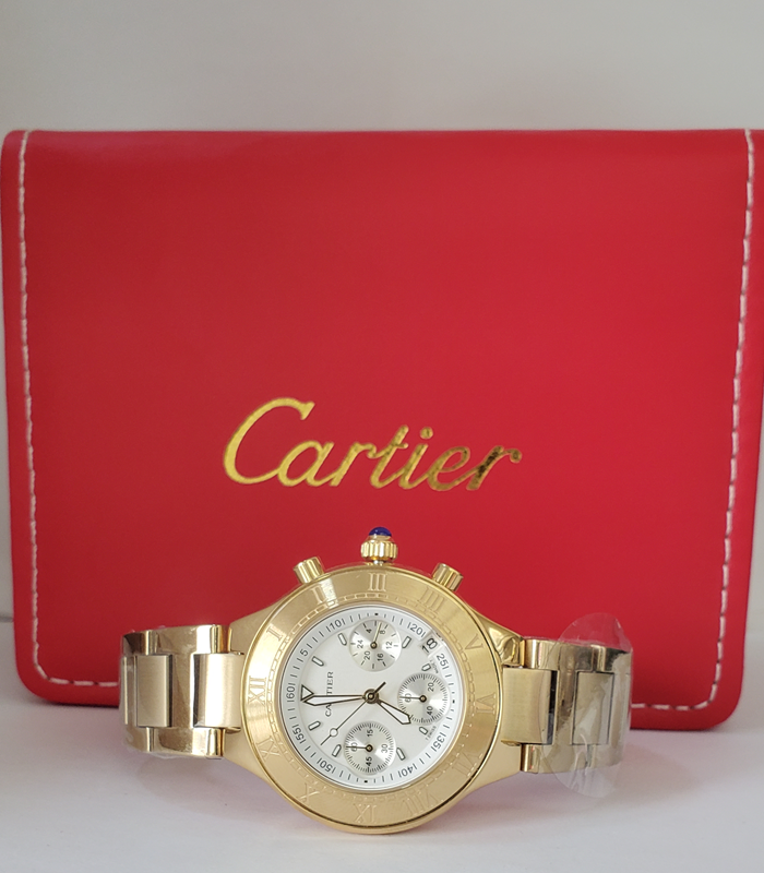 CARTIER YELLOW CHAIN WATCH