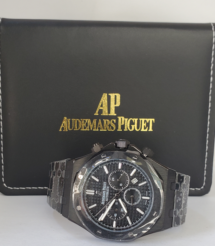 AUDEMARS PIQUET AUTOMATIC BLACK CHAIN WRISTWATCH