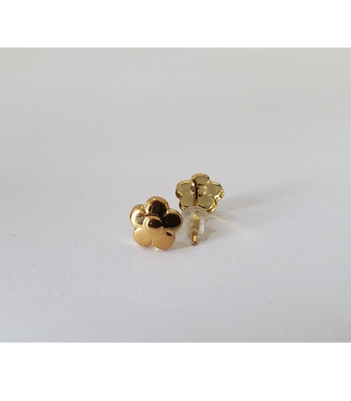 BABY FLOWER STUD 18KT GOLD EARRING