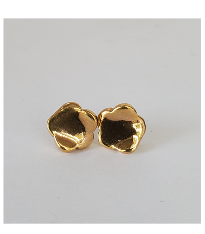 STUD EARRING 18TK YELLOW GOLD