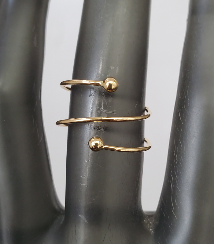 Spiral 18kt gold fashion ring