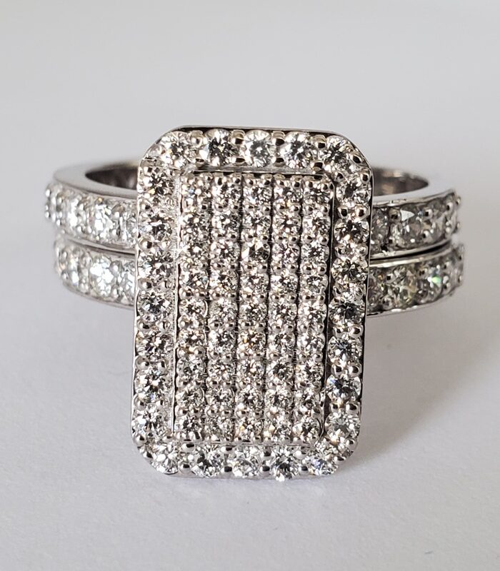 Diamond Bridal Set 18kt white gold