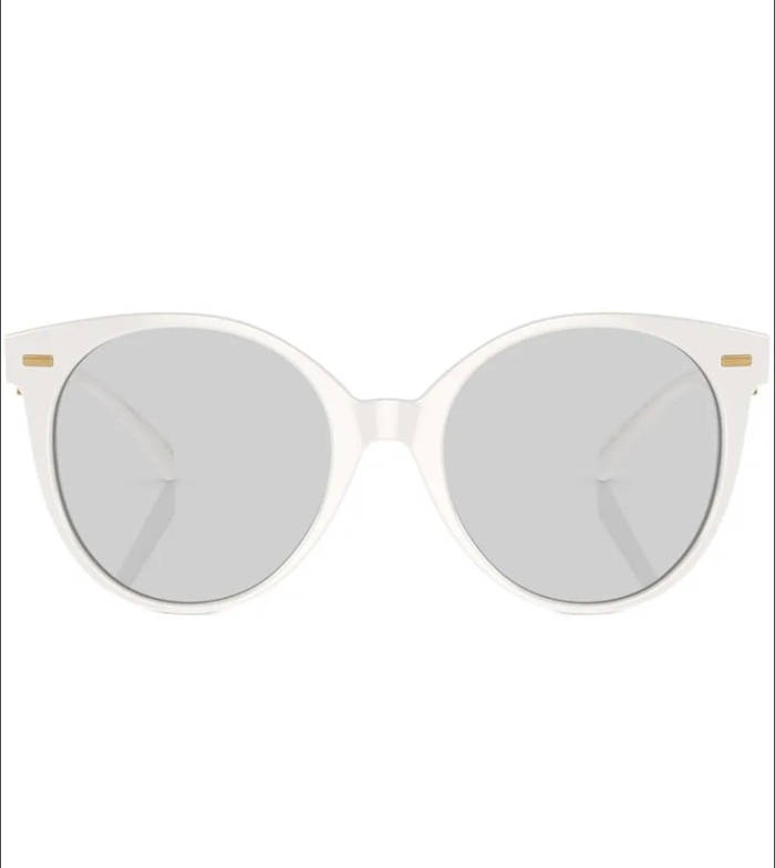 TIFFANY & CO. WHITE ROUND SUNGLASSEES