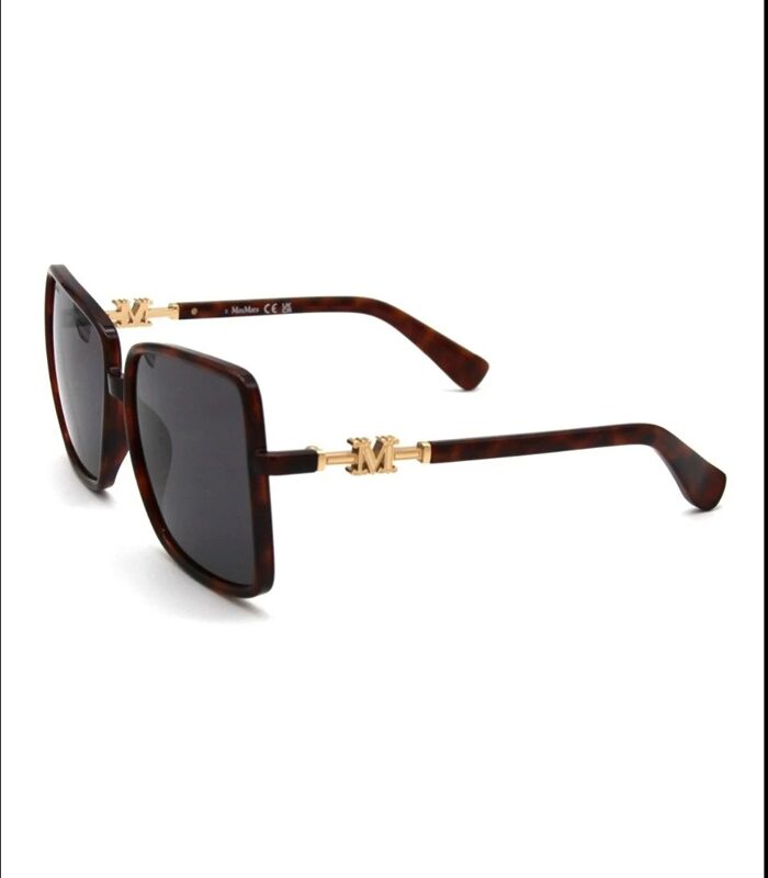 MAX MIRA OVERSIZED FRAME ANIMAL SKIN
